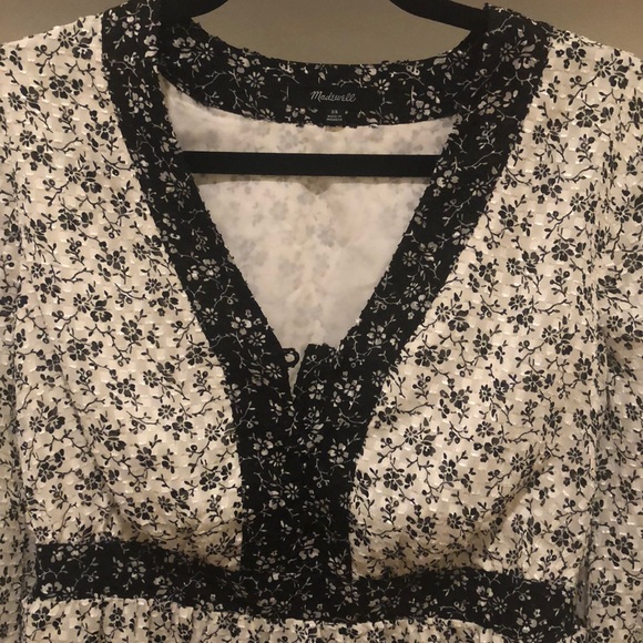 {MADEWELL} NWOT Floral Peasant Blouse - Picture 4 of 5